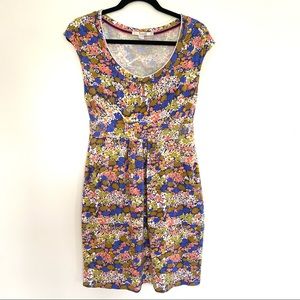 Boden Casual Weekend Jersey Dress Floral Sz 6